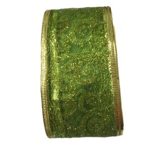 Green Glitter Ribbon